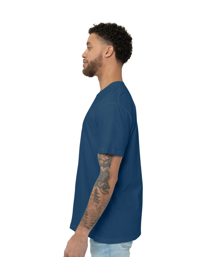 Image of a model wearing a 2001 American Apparel Fine Jersey Tee