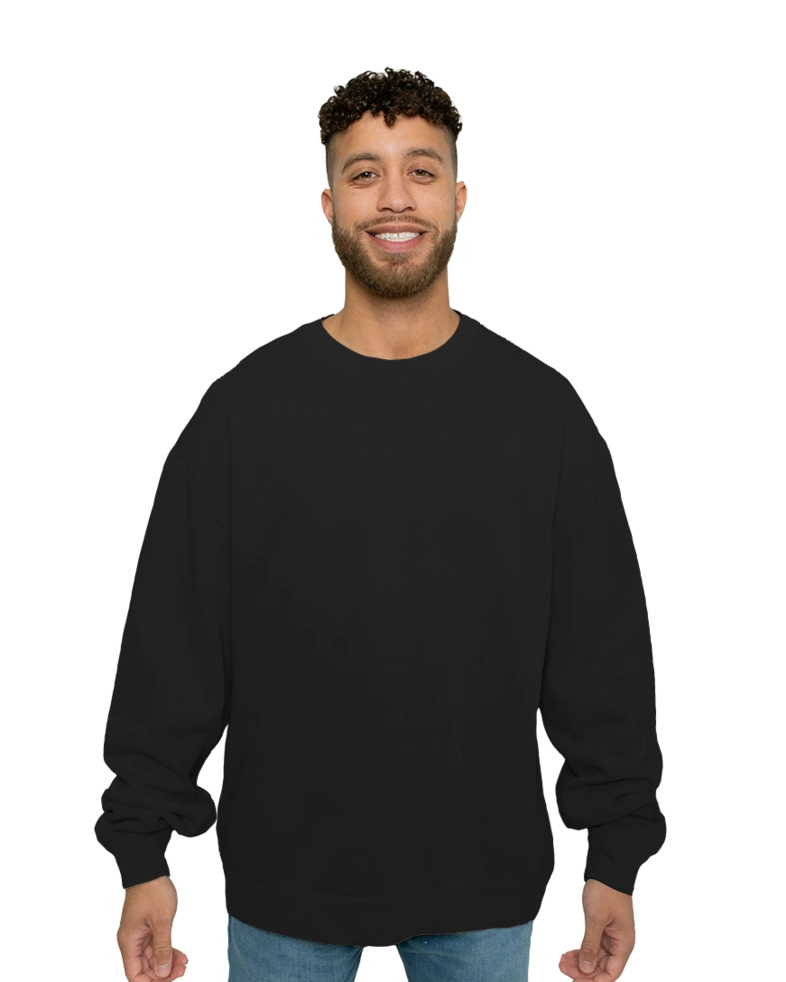 Image of a model wearing a 5165 AS Colour Relax Faded Crew