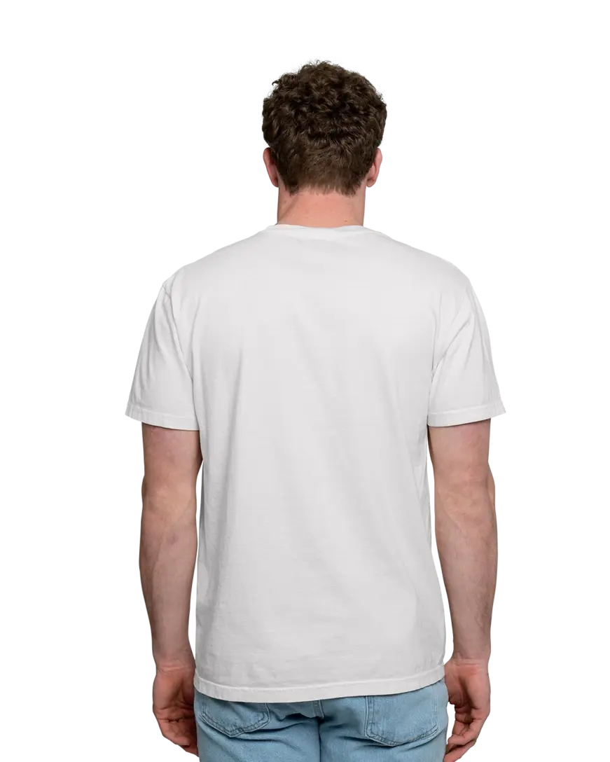 【KOOLOSET】Pigment Stripe Collar Short Sleeve Tee Men's Short Sleeve Crew Neck Collar Casual T-shirt | Soft