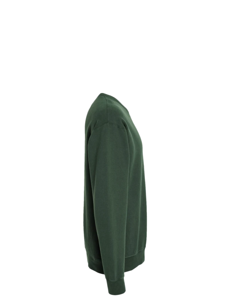 Image of a model wearing a GDH400 ComfortWash by Hanes Garment-Dyed Crewneck Sweatshirt