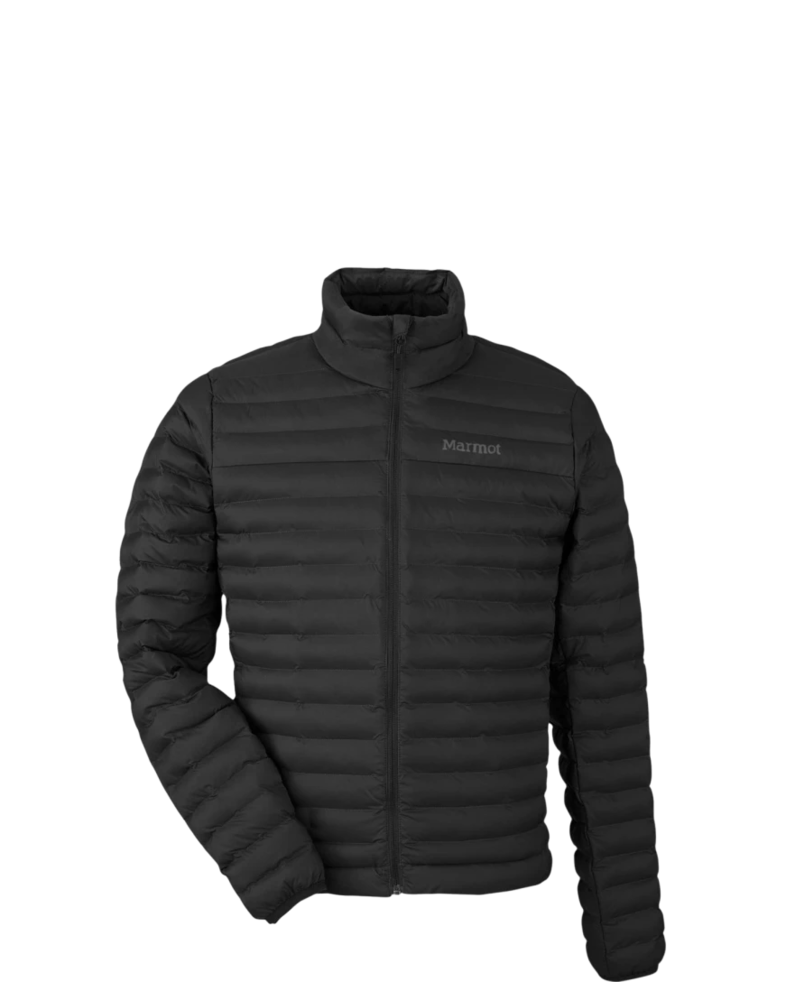 Image of a model wearing a M15910 Marmot Men's Echo Featherless Jacket