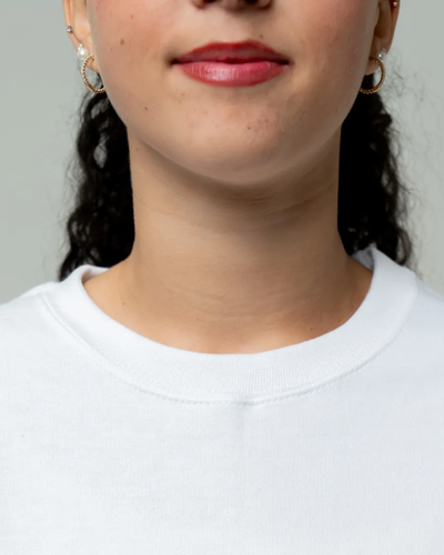 Closeup of a PC90 Port & Company Crewneck Sweatshirt