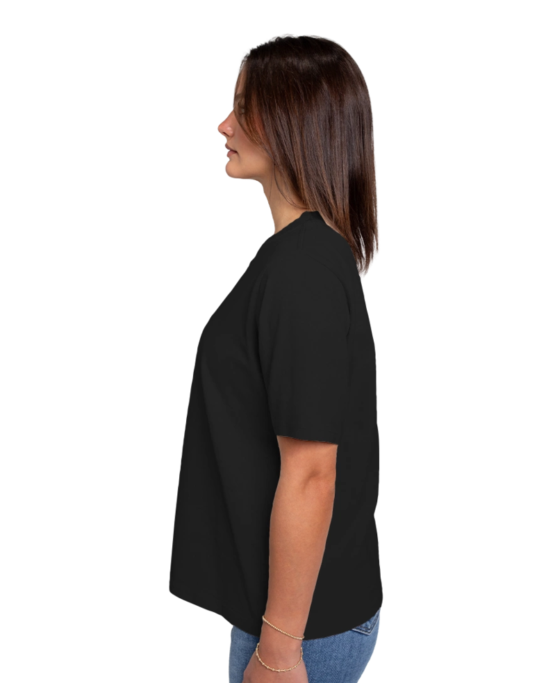 Image of a model wearing a 4082 AS Colour Women's Heavy Faded Tee