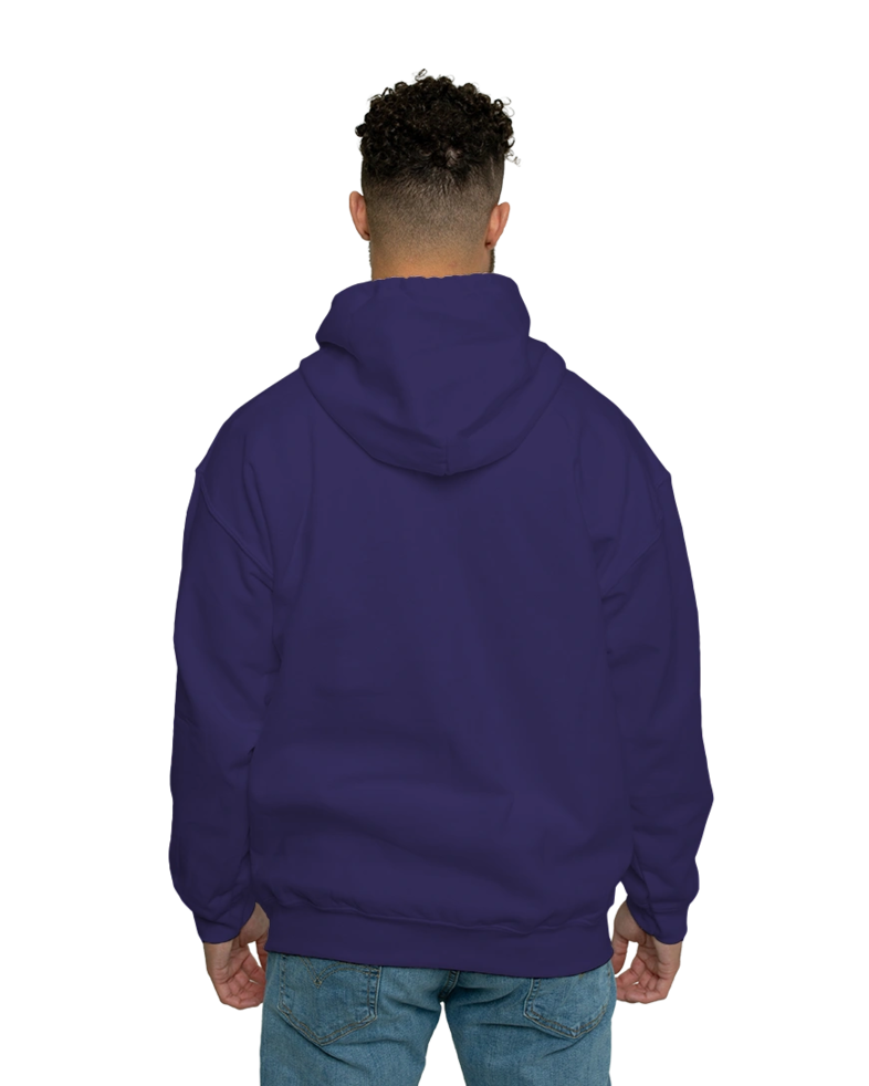Image of a model wearing a 18600 Gildan Heavy Blend Full Zip Hood