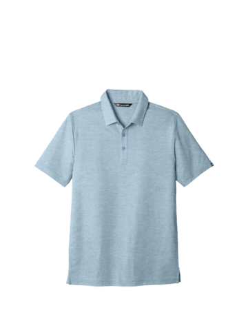 Model wearing a TM1MU412 TravisMathew Oceanside Heather Polo