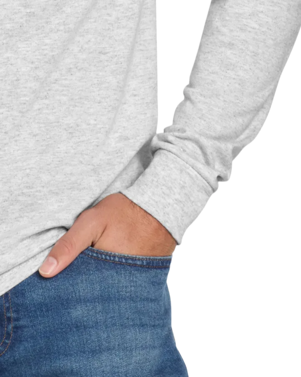 Closeup of a 29LS Jerzees Long Sleeve Tee