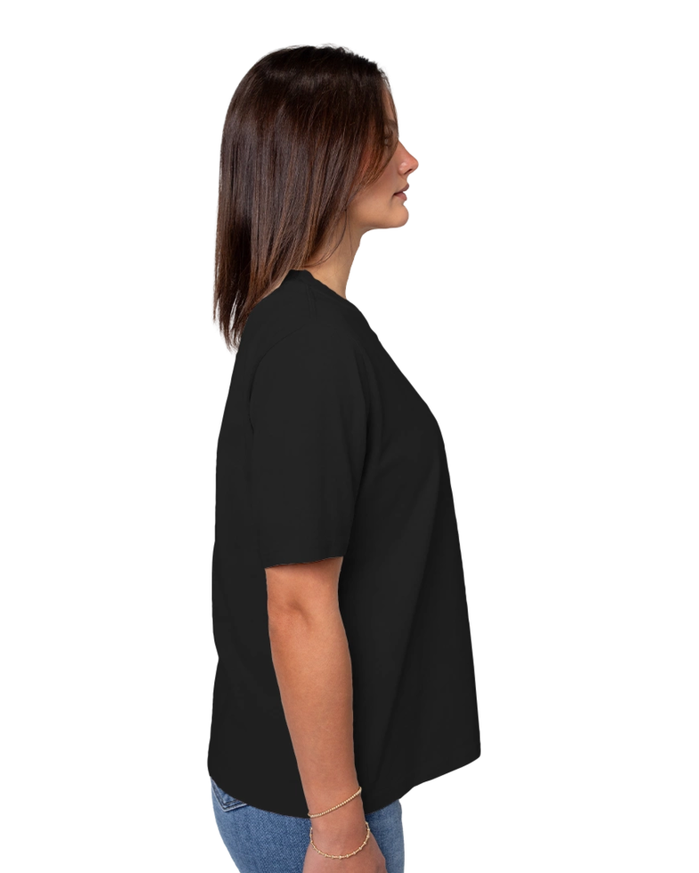 Image of a model wearing a 4082 AS Colour Women's Heavy Faded Tee