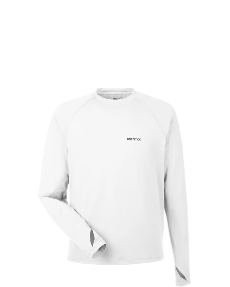 Image of a model wearing a M14153 Marmot Men's Windridge Long-Sleeve Shirt