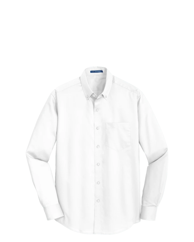Image of a model wearing a S663 Port Authority SuperPro Twill Shirt