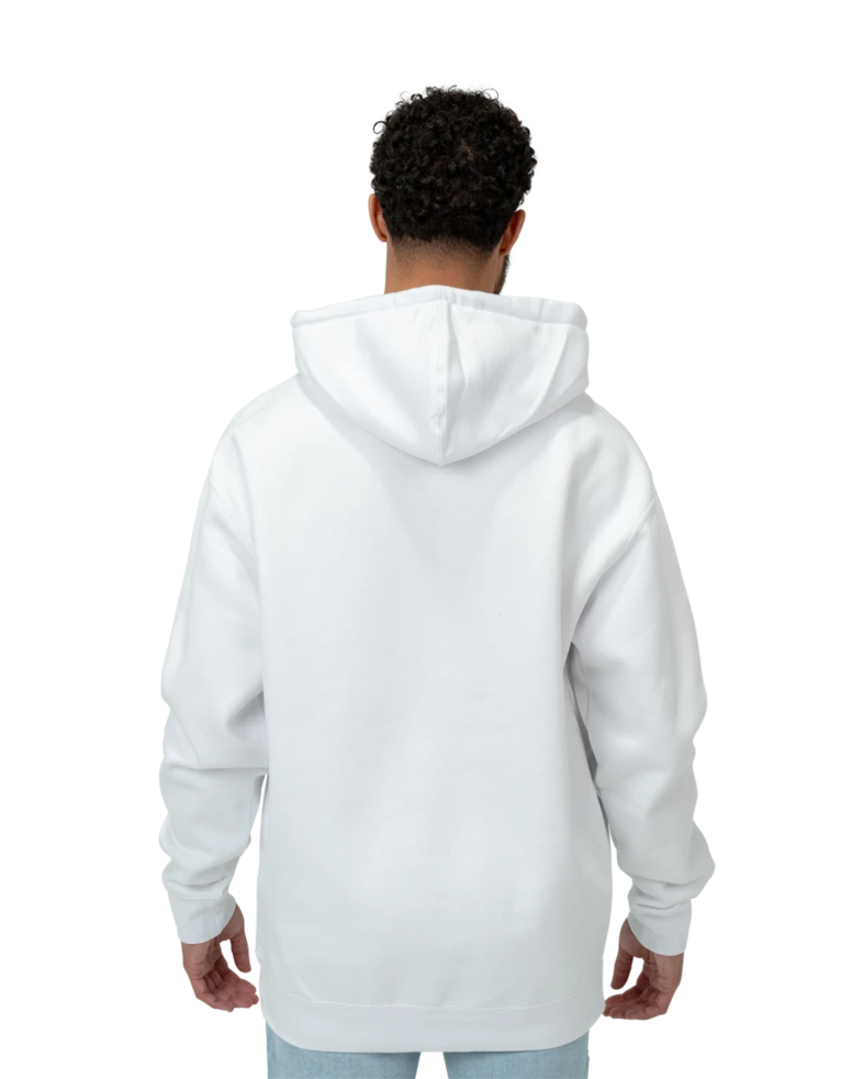 Image of a model wearing a IND4000 Independent Trading Co. Heavyweight Hooded Sweatshirt