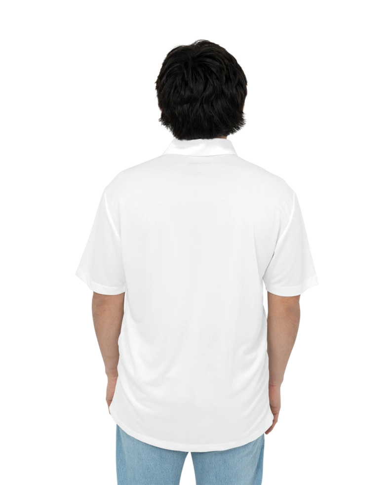 Image of a model wearing a K540 Port Authority Silk Touch Performance Polo