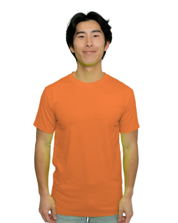 Model wearing a 5050F AS Colour Block Safety Tee