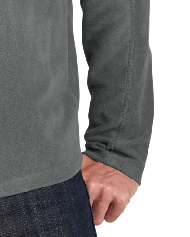 Closeup of a F224 Port Authority Microfleece 1/2-Zip Pullover