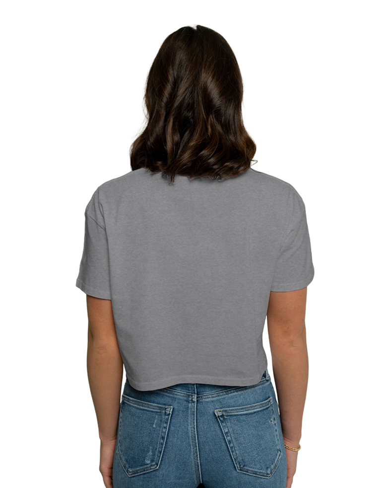 Image of a model wearing a 4062 AS Colour Women's Crop Tee