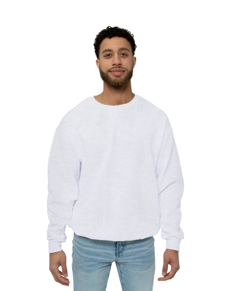 Image of a model wearing a 562 Jerzees NuBlend 50/50 Crewneck