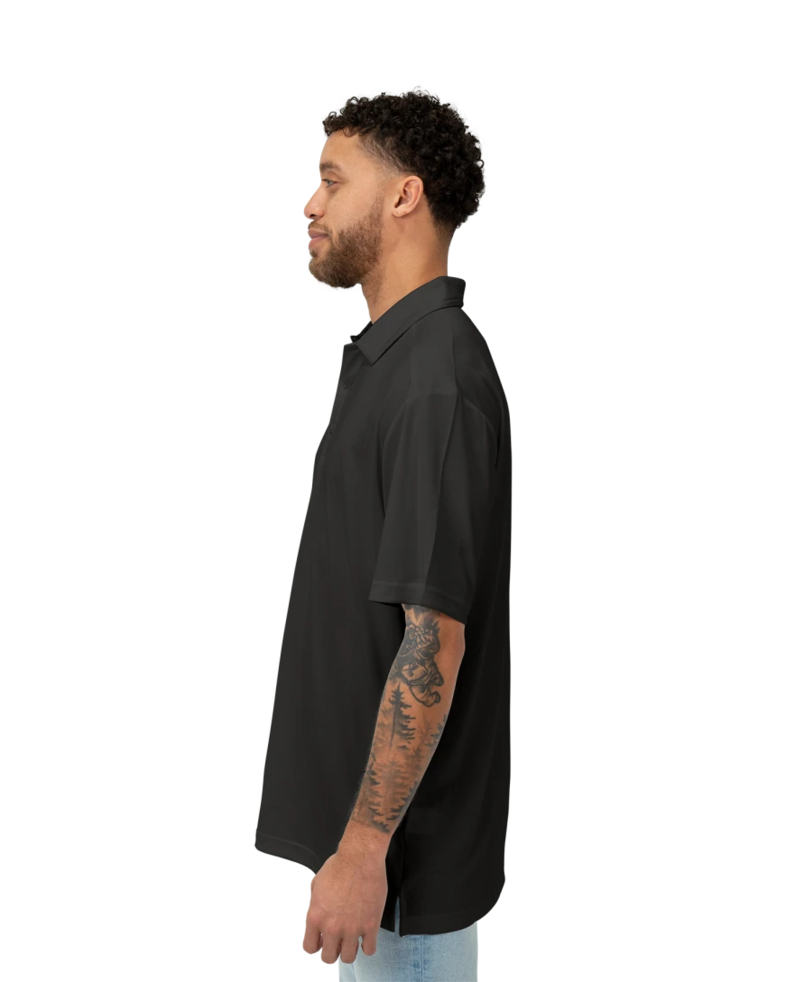 Image of a model wearing a K864 Port Authority® C-FREE™ Snag-Proof Polo