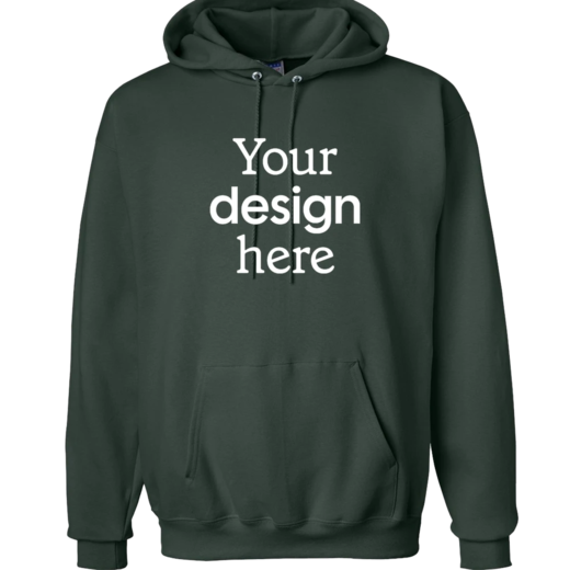 Sample image of F170 Hanes Pullover Hooded Sweatshirt