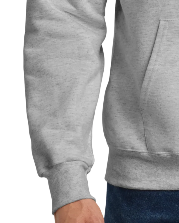 Closeup of a F170 Hanes Pullover Hooded Sweatshirt