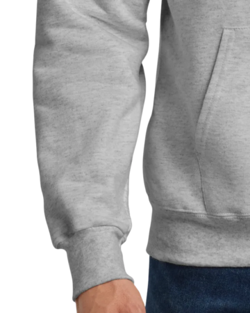 Closeup of a F170 Hanes Pullover Hooded Sweatshirt