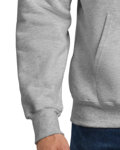 Closeup of a F170 Hanes Pullover Hooded Sweatshirt