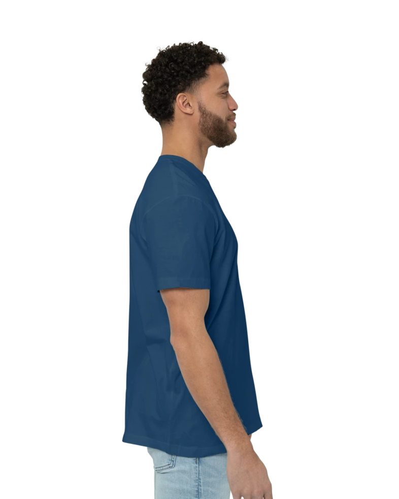 Image of a model wearing a 2001 American Apparel Fine Jersey Tee