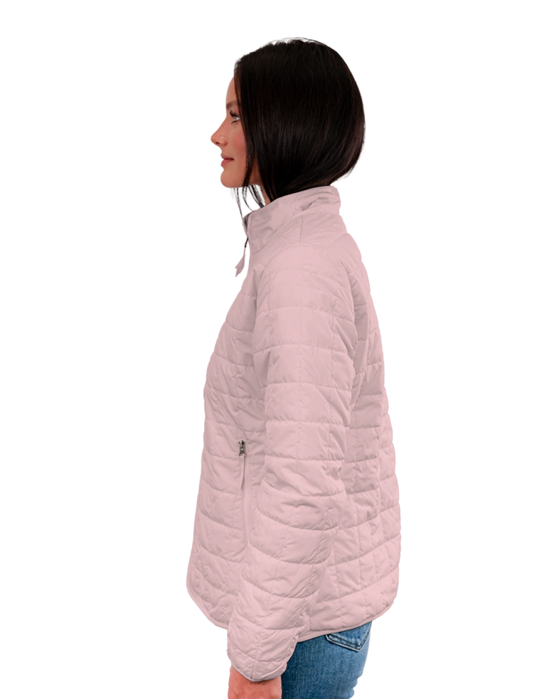 Image of a model wearing a NF0A8JEZ The North Face Womens Iron Drift Quilted Jacket