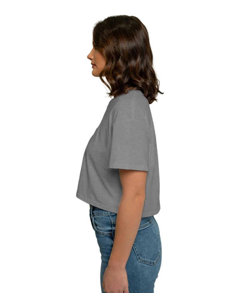 Image of a model wearing a 4062 AS Colour Women's Crop Tee