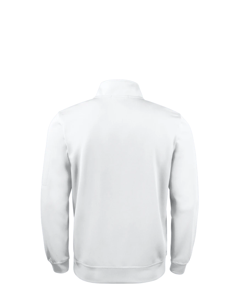 Image of a model wearing a MQK00110 Clique Lift Eco Performance Half Zip Unisex Pullover