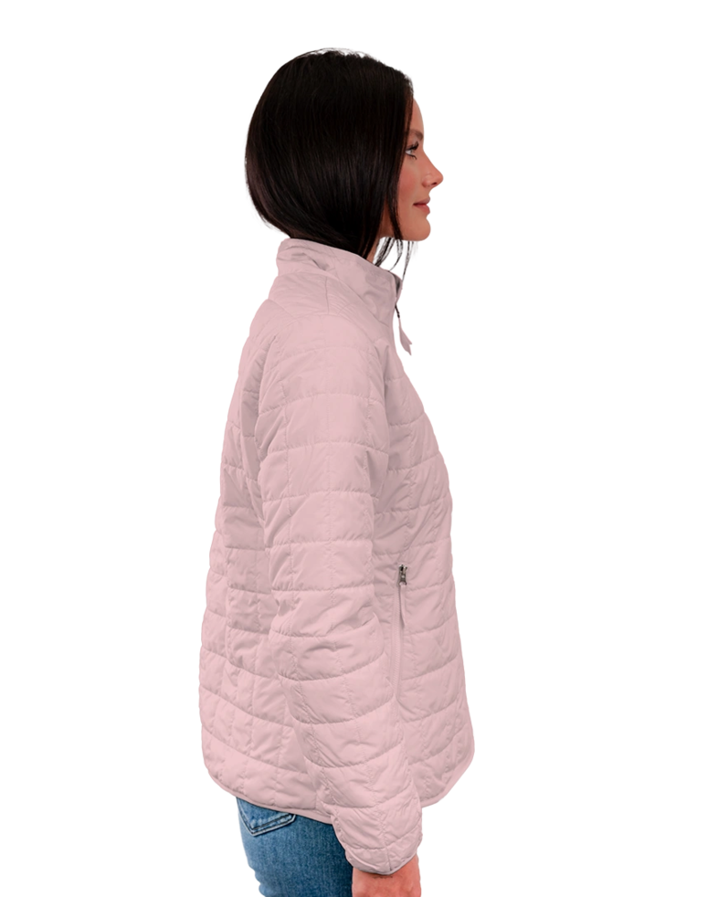 Image of a model wearing a NF0A8JEZ The North Face Womens Iron Drift Quilted Jacket