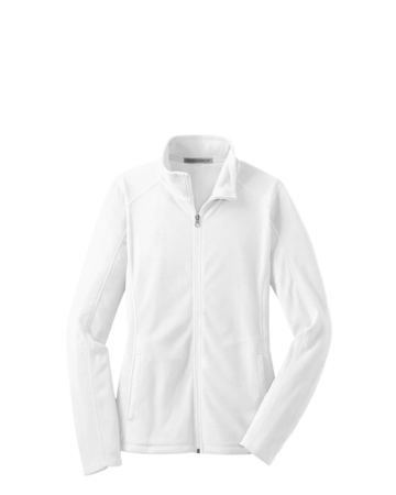 Model wearing a L223 Port Authority Ladies Microfleece Jacket