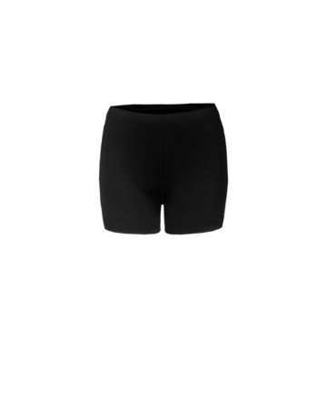 Model wearing a BD4614 Badger Sport B-Fit Ladies' 4 Inch Short