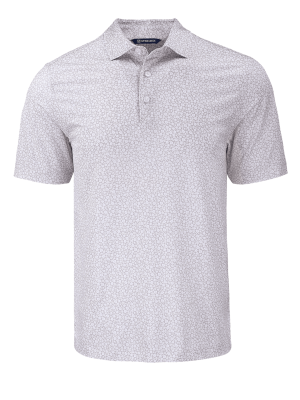 MCK01344 Cutter & Buck Pike Eco Flora Print Recycled Mens Polo