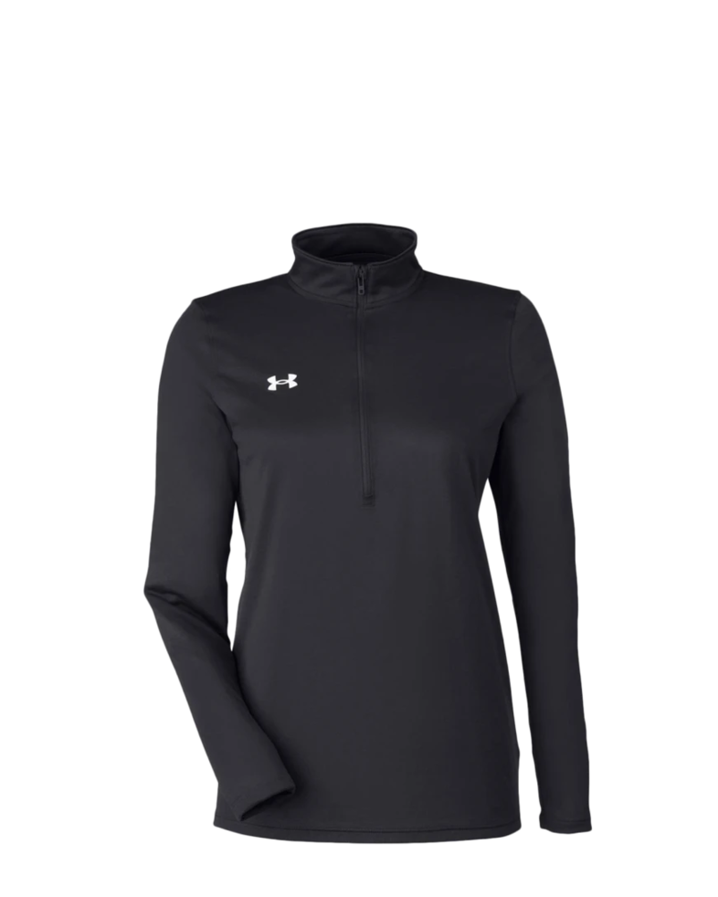 Image of a model wearing a 1376862 Under Armour Ladies' Team Tech Half-Zip