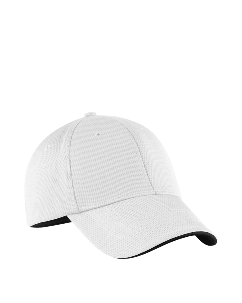 Image of a model wearing a NKFD9718 Nike Dri-FIT Stretch Mesh Sandwich Bill Cap