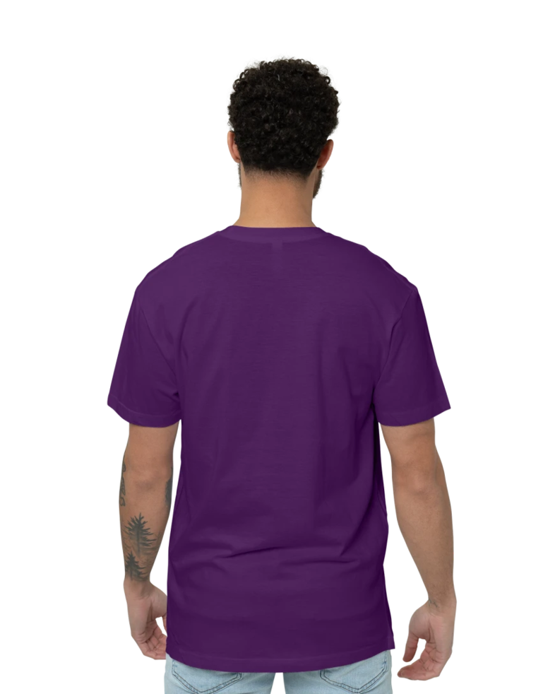 Image of a model wearing a 2001 American Apparel Fine Jersey Tee
