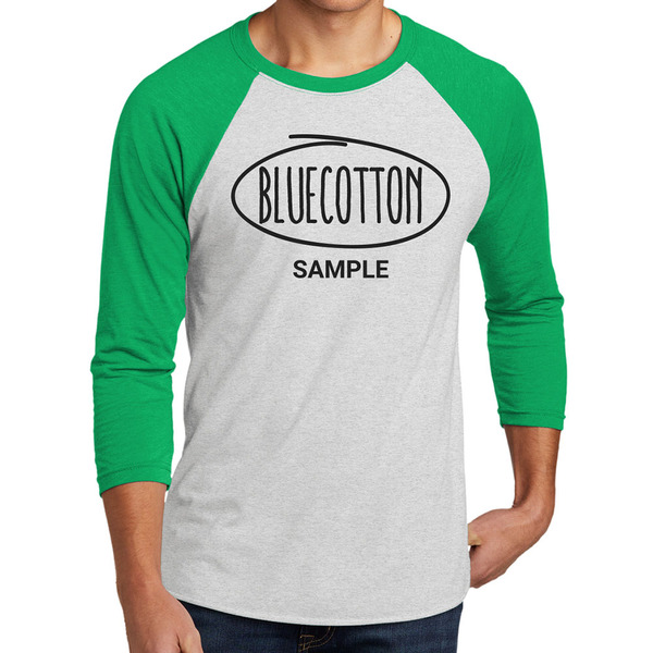 6051 Next Level Unisex Tri-Blend Three-Quarter Sleeve Baseball Raglan Tee