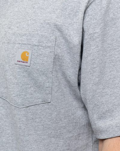 Closeup of a CTK87 Carhartt Workwear Pocket Short Sleeve T-Shirt