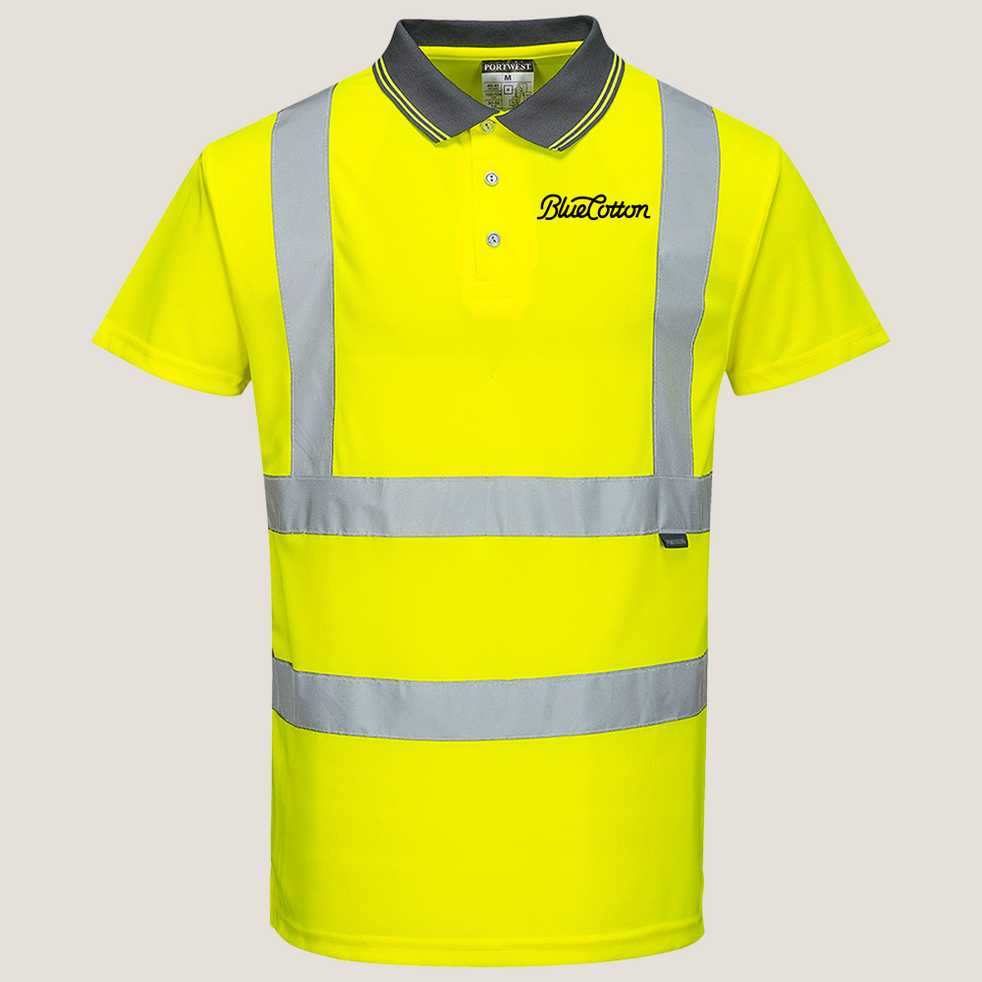 Image of S477 Portwest Hi-Vis Short Sleeve Polo Shirt