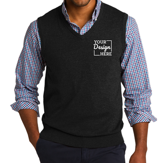 Custom Business Apparel:  SW286 Port Authority Sweater Vest