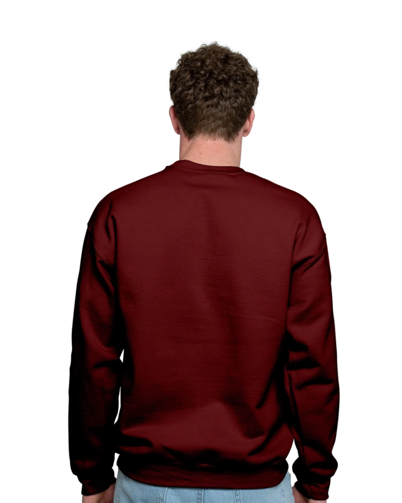 Image of a model wearing a 18000 Gildan Crewneck Sweatshirt