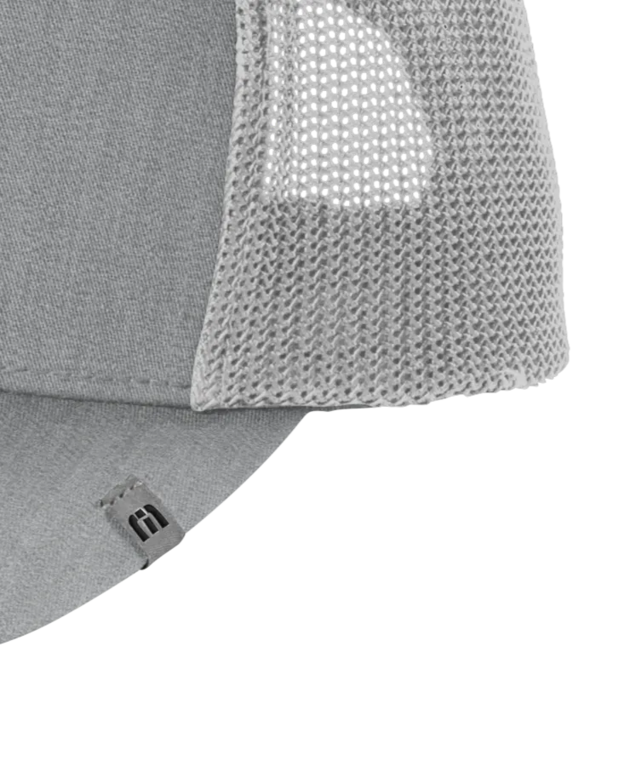 Closeup of a TM1MU423 TravisMathew Cruz Trucker Cap