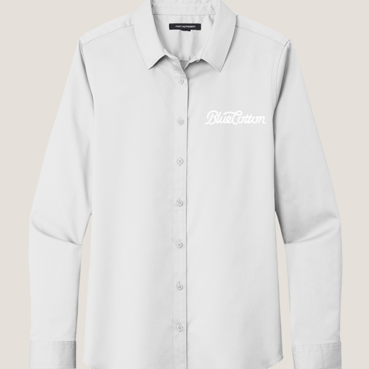 Sample image of LW808 Port Authority Ladies Long Sleeve SuperPro React Twill Shirt