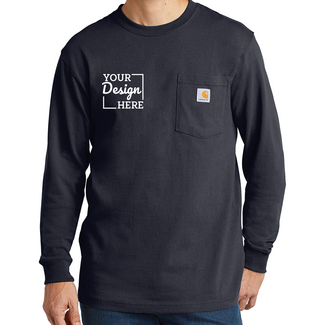 Long Sleeve T-Shirts:  CTK126 Carhartt Workwear Pocket Long Sleeve T-Shirt