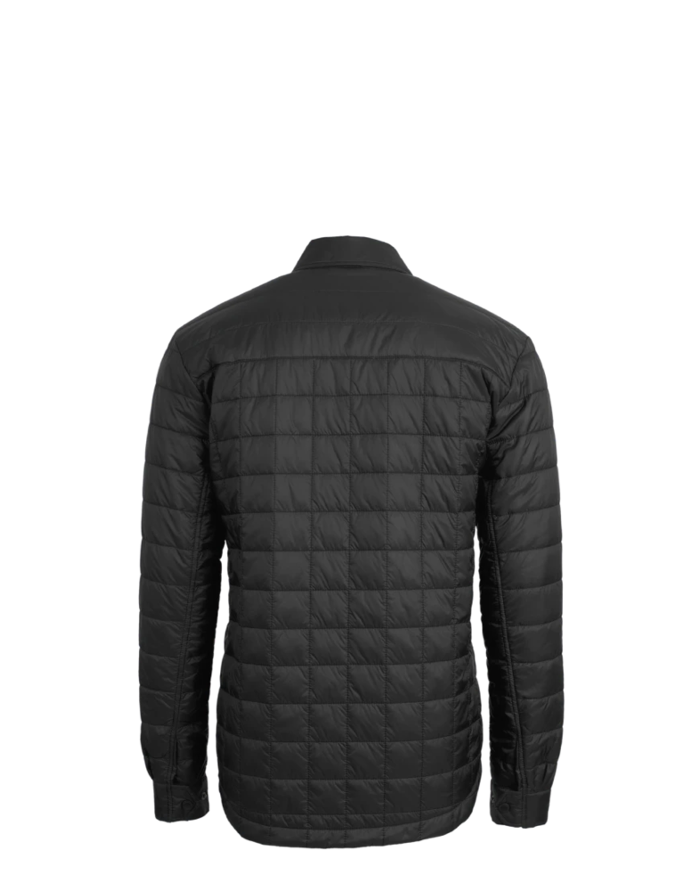 Image of a model wearing a MCO00032 Cutter & Buck Rainier PrimaLoft® Mens Eco Insulated Quilted Shirt Jacket