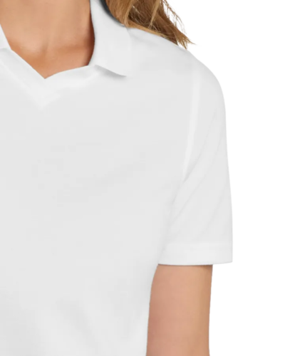 Closeup of a L455 Port Authority Ladies' Rapid Dry Polo