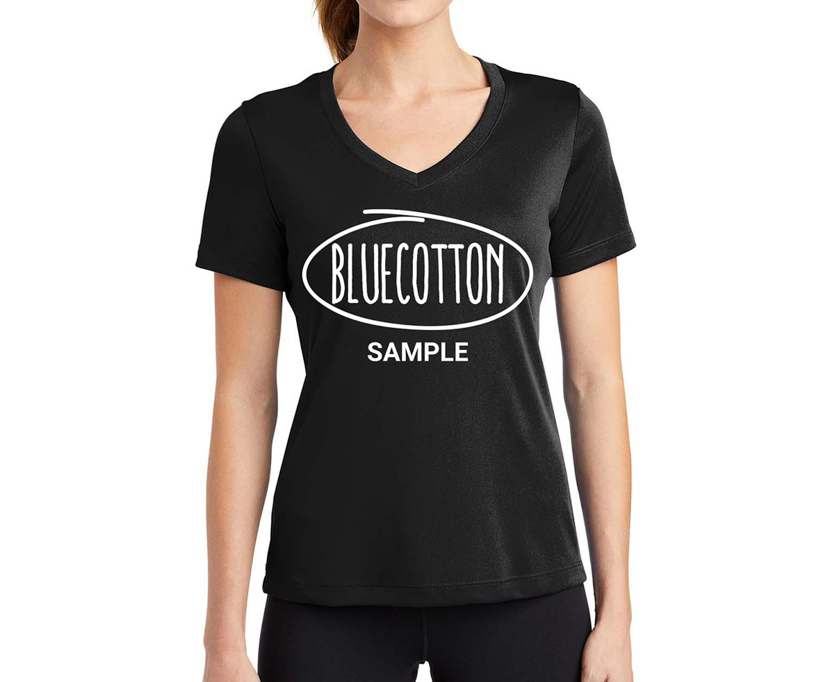 Image of LST353 Sport-Tek Ladies Vneck short sleeve PosiCharge Competitor