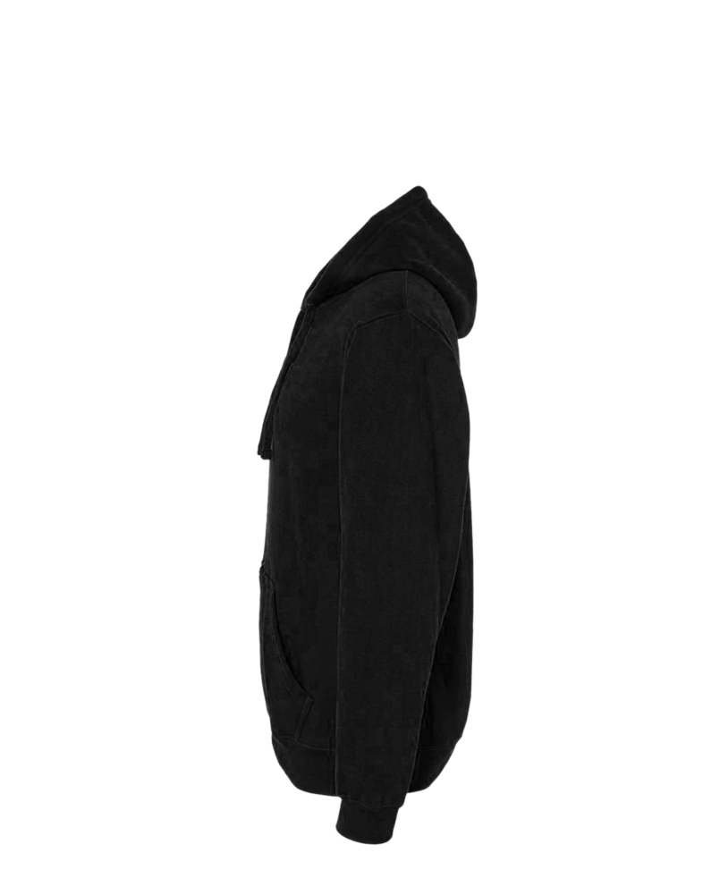 Image of a model wearing a 8815 J. America Tailgate Hooded Sweatshirt