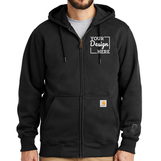 Custom Featured Brands:  CT100614 Carhartt Rain Defender Paxton Heavyweight Hooded Zip-Front Sweatshirt