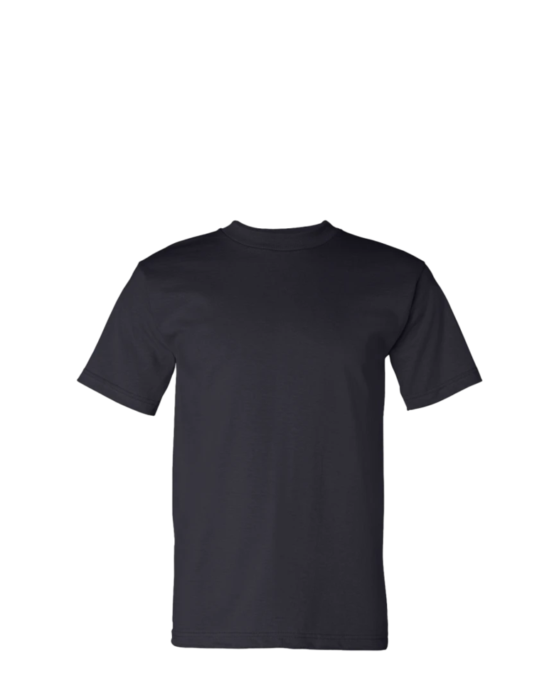 Image of a model wearing a 5100 Bayside USA-Made T-Shirt