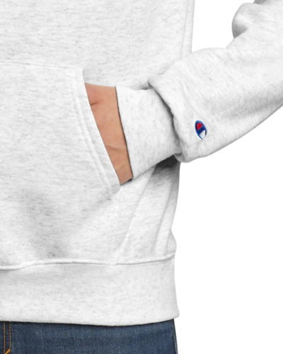 Closeup of a S700 Champion Eco Fleece Pullover Hoodie